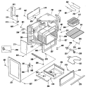 Section Diagram and Parts List for RB767GN2  Hotpoint Range
