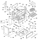 Section Diagram and Parts List for RB754N2  Hotpoint Range