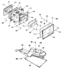 Section Diagram and Parts List for RS744GP1  Hotpoint Range