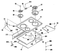 Section Diagram and Parts List for RF724GP1  Hotpoint Range