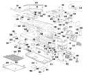 Section Diagram and Parts List for RK964GP1  Hotpoint Microwave Oven Combo