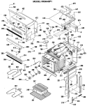 Section Diagram and Parts List for RK964GP1  Hotpoint Microwave Oven Combo