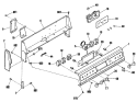 Section Diagram and Parts List for RB755GN3  Hotpoint Range