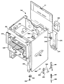 Section Diagram and Parts List for RB524*R1  Hotpoint Range