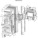 FRESH FOOD DOOR Diagram and Parts List for CSXC27HMA  General Electric Refrigerator