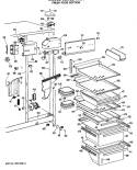 FRESH FOOD SECTION Diagram and Parts List for CSXC27HMA  General Electric Refrigerator