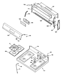 Section Diagram and Parts List for RGB747GER1  Hotpoint Range