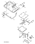 Section Diagram and Parts List for RGB744GER1  Hotpoint Range