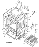 Section Diagram and Parts List for RGB628GER1  Hotpoint Range