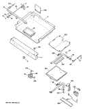 Section Diagram and Parts List for RGB745GER1  Hotpoint Range