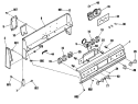 Section Diagram and Parts List for RB755GN4WH  Hotpoint Range