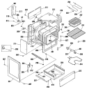 Section Diagram and Parts List for RB754N4  Hotpoint Range