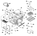 Section Diagram and Parts List for RF615GP2BG  Hotpoint Range