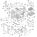 Section Diagram and Parts List for RB754N5WH  Hotpoint Range