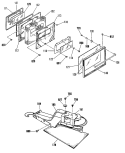 Section Diagram and Parts List for RS744GP2BG  Hotpoint Range