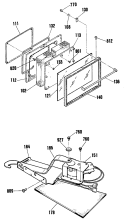 Section Diagram and Parts List for RS734GP2WH  Hotpoint Range
