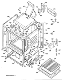 Section Diagram and Parts List for RGB529GEP2  Hotpoint Range