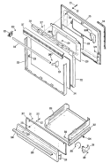 Section Diagram and Parts List for RGB529GEP2  Hotpoint Range