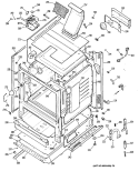 Section Diagram and Parts List for RGB744GER2  Hotpoint Range