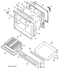 Section Diagram and Parts List for RGB744GER2  Hotpoint Range