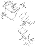 Section Diagram and Parts List for RGB744GER2  Hotpoint Range