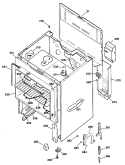 Section Diagram and Parts List for RB525G*R2  Hotpoint Range