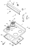 Section Diagram and Parts List for RB525*R2  Hotpoint Range