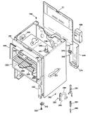 Section Diagram and Parts List for RB524*R3  Hotpoint Range