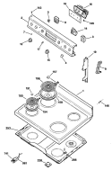 Section Diagram and Parts List for RB632G*R3  Hotpoint Range
