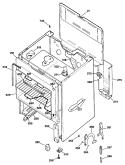 Section Diagram and Parts List for RB525GS2  Hotpoint Range