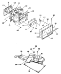 Section Diagram and Parts List for RF724GP3WH  Hotpoint Range