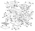 Section Diagram and Parts List for RK964GP3BG  Hotpoint Microwave Oven Combo