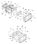 Part Location Diagram of WB57K5094 GE OV Door OUTER GLASS