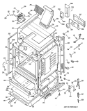 Section Diagram and Parts List for RGB747GER3  Hotpoint Range