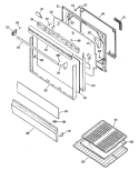 Section Diagram and Parts List for RGB745GER3  Hotpoint Range