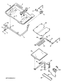 Section Diagram and Parts List for RGB744GER3  Hotpoint Range