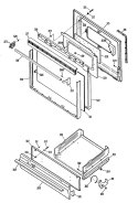Section Diagram and Parts List for RGB628GER3  Hotpoint Range