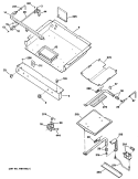Section Diagram and Parts List for RGB745GES1  Hotpoint Range