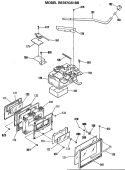 Section Diagram and Parts List for RB787GS1BB  Hotpoint Range