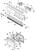 Section Diagram and Parts List for RK524GP2BG  Hotpoint Wall Oven