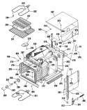 Section Diagram and Parts List for RK524GP2BG  Hotpoint Wall Oven