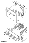 Section Diagram and Parts List for RGB508ES2  Hotpoint Range