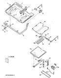 Section Diagram and Parts List for RGB746GES1  Hotpoint Range