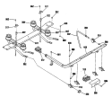 Section Diagram and Parts List for RGB740GES2WH  Hotpoint Range