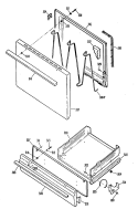 Section Diagram and Parts List for RGB524PV1AD  Hotpoint Range