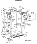 CABINET PARTS Diagram and Parts List for CTX18GASERAD  Hotpoint Refrigerator