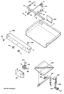 Section Diagram and Parts List for RGB527ET1  Hotpoint Range