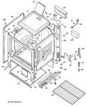 Section Diagram and Parts List for RGB508ET1WH  Hotpoint Range
