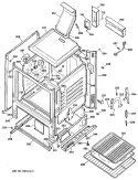 Section Diagram and Parts List for RGB529GEP4  Hotpoint Range