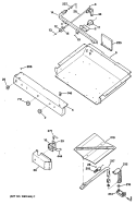 Section Diagram and Parts List for RGB529GEP4  Hotpoint Range